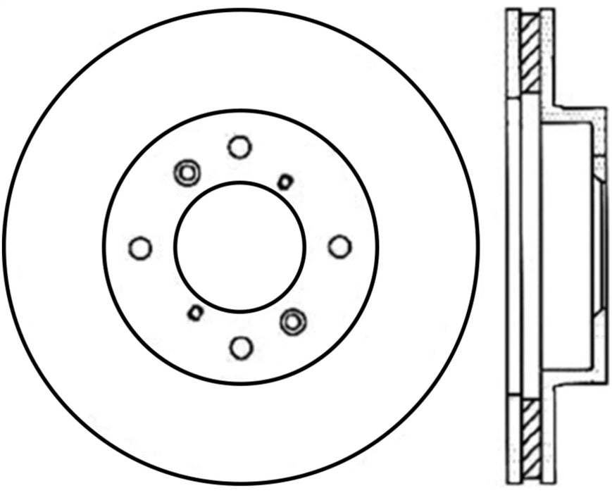 StopTech 127.40039R StopTech Sport Drilled/Slotted Brake Rotor; Front Right - Truck Part Superstore