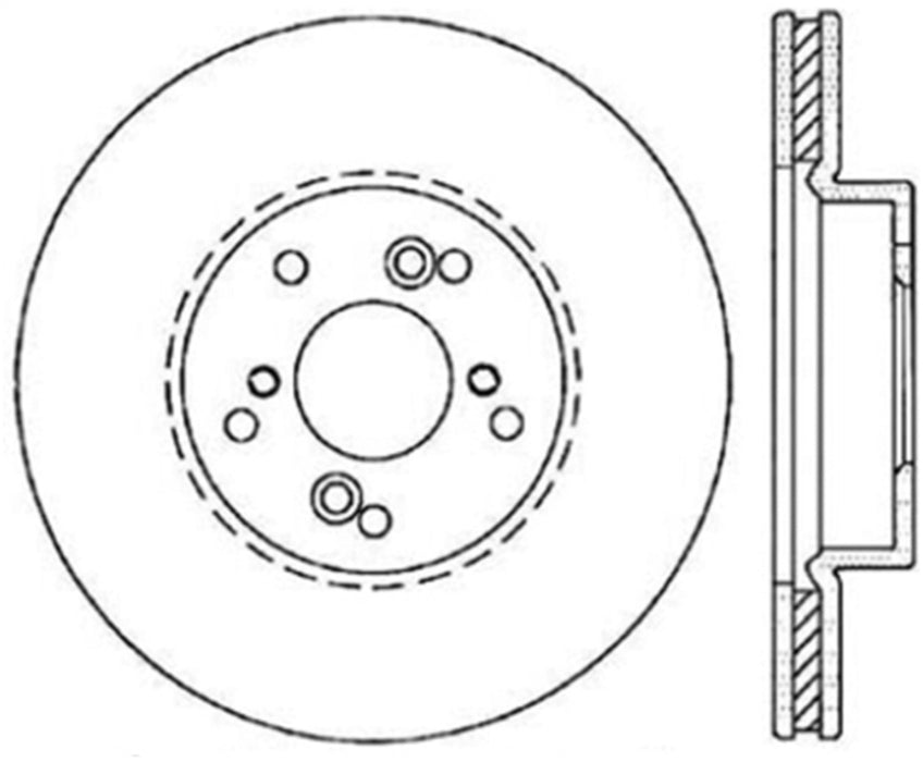 StopTech 127.40046R StopTech Sport Drilled/Slotted Brake Rotor; Front Right - Truck Part Superstore