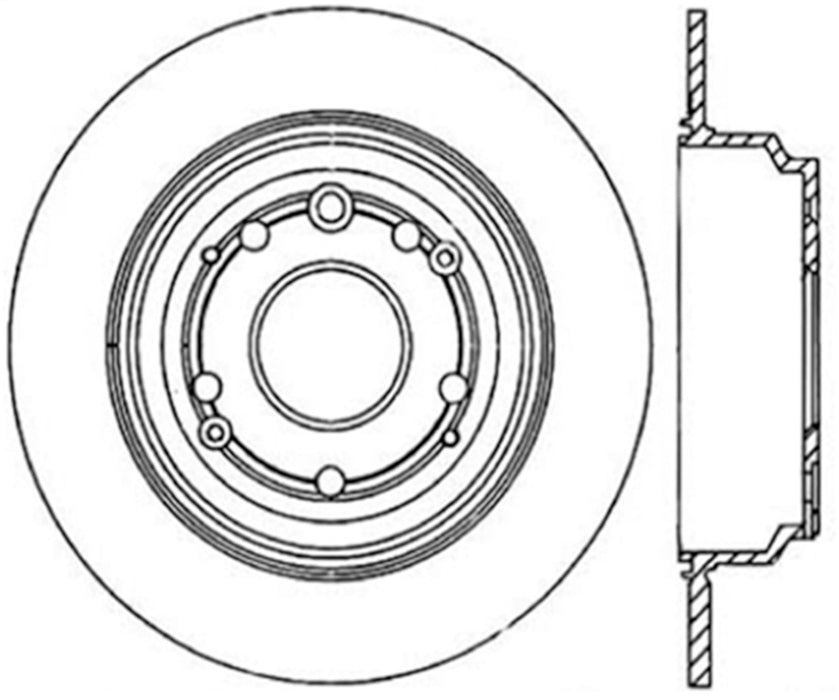StopTech 127.40051L StopTech Sport Drilled/Slotted Brake Rotor; Rear Left - Truck Part Superstore