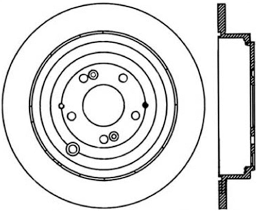 StopTech 127.40053R StopTech Sport Drilled/Slotted Brake Rotor; Rear Right - Truck Part Superstore