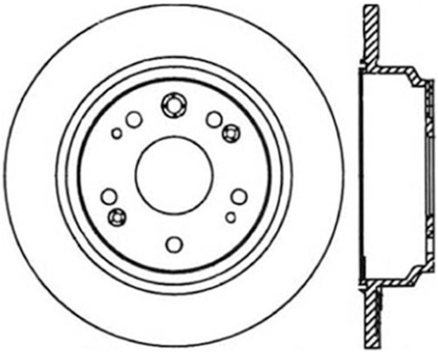 StopTech 127.40054R StopTech Sport Drilled/Slotted Brake Rotor; Rear Right - Truck Part Superstore