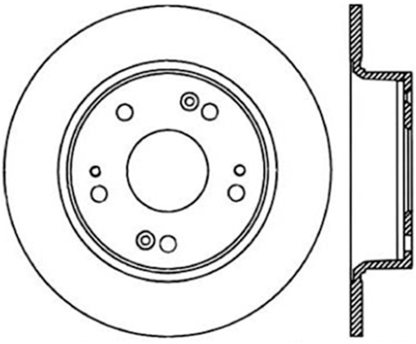 StopTech 127.40055L StopTech Sport Drilled/Slotted Brake Rotor; Rear Left - Truck Part Superstore