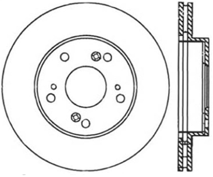 StopTech 127.40056L StopTech Sport Drilled/Slotted Brake Rotor; Front Left - Truck Part Superstore