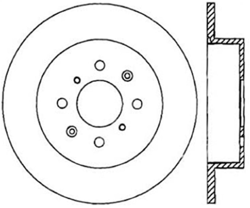 StopTech 127.40060L StopTech Sport Drilled/Slotted Brake Rotor; Rear Left - Truck Part Superstore