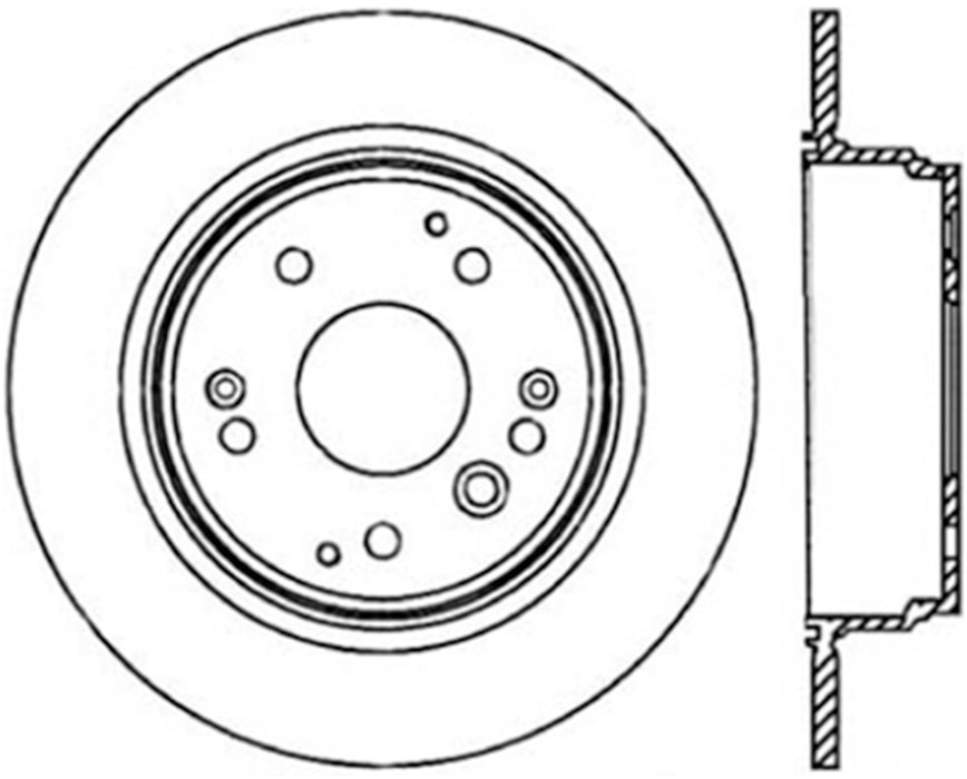StopTech 127.40061R StopTech Sport Drilled/Slotted Brake Rotor; Rear Right - Truck Part Superstore