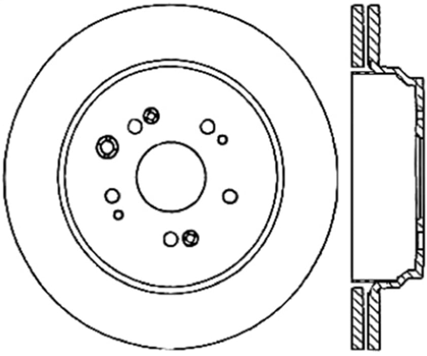 StopTech 127.40067R StopTech Sport Drilled/Slotted Brake Rotor; Rear Right - Truck Part Superstore