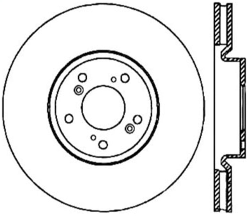 StopTech 127.40069L StopTech Sport Drilled/Slotted Brake Rotor; Front Left - Truck Part Superstore