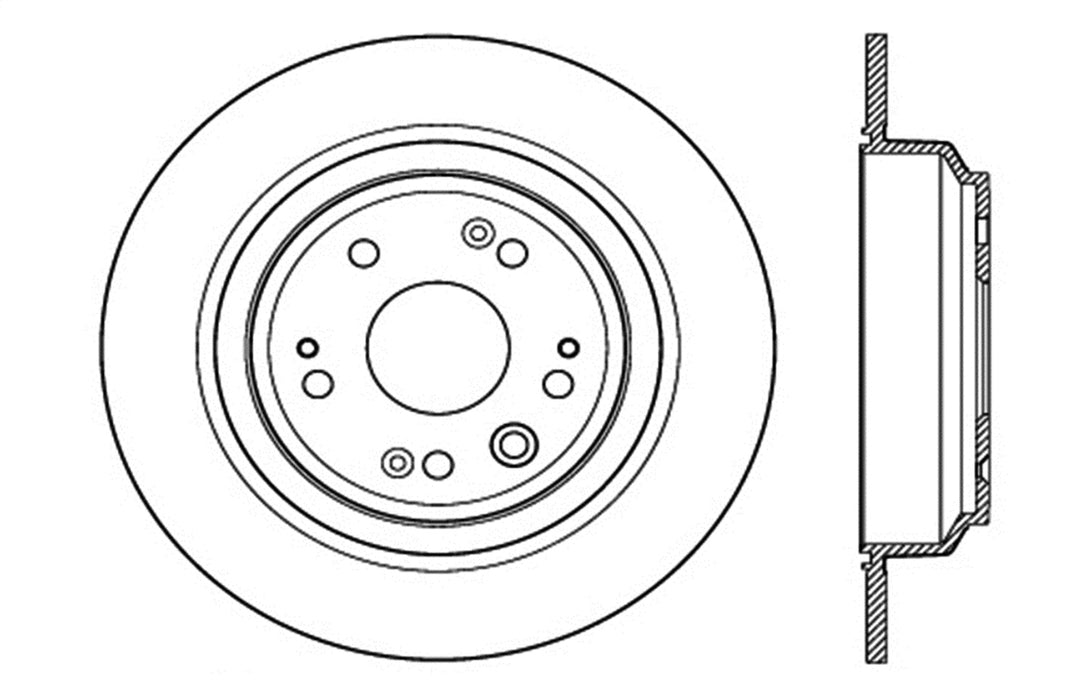 StopTech 127.40077R StopTech Sport Drilled/Slotted Brake Rotor; Rear Right - Truck Part Superstore