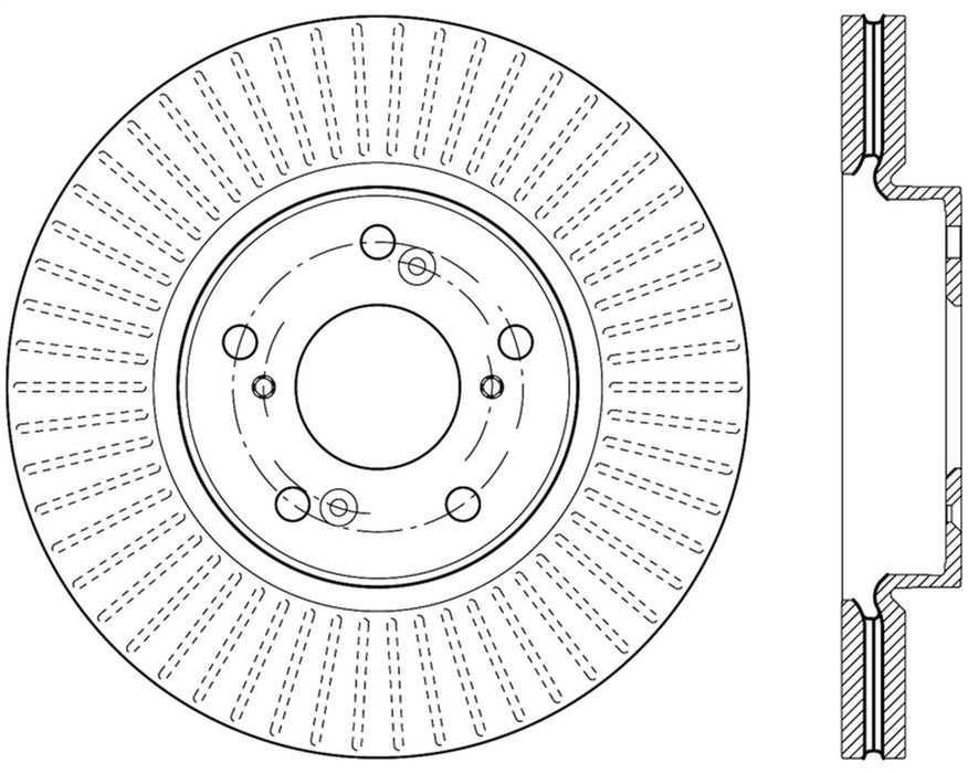 StopTech 127.40084R StopTech Sport Drilled/Slotted Brake Rotor; Front Right - Truck Part Superstore