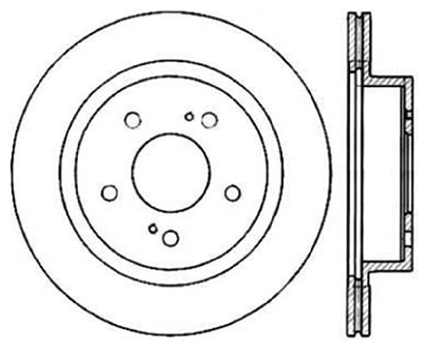StopTech 127.42037L StopTech Sport Drilled/Slotted Brake Rotor; Rear Left - Truck Part Superstore