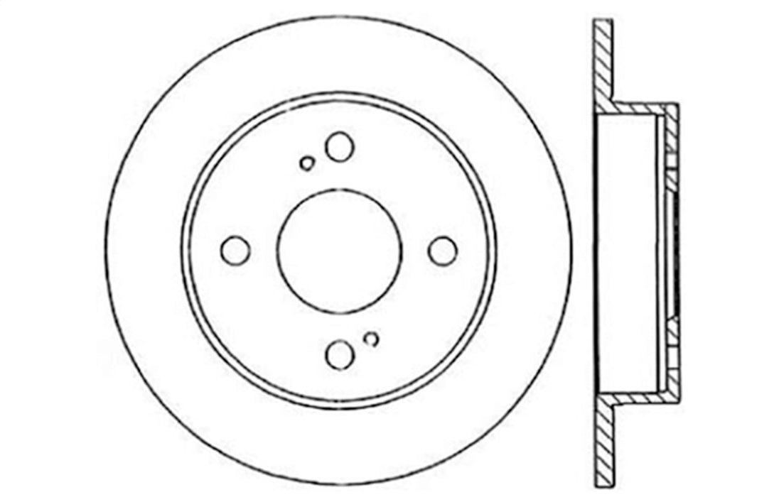 StopTech 127.42042L StopTech Sport Drilled/Slotted Brake Rotor; Rear Left - Truck Part Superstore