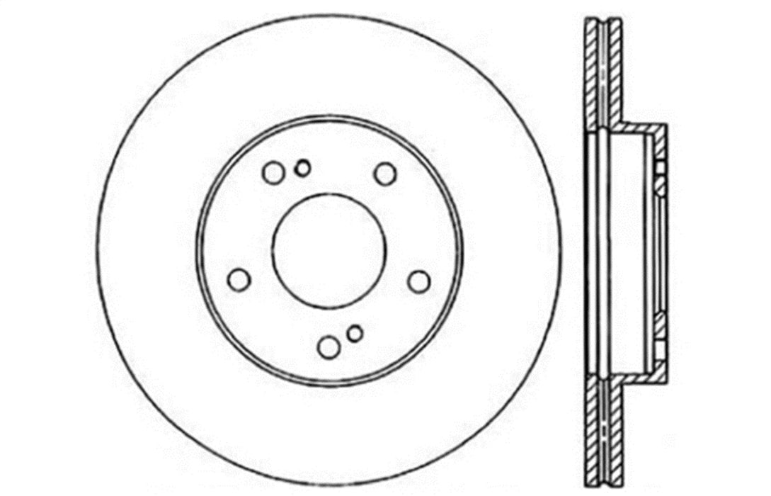 StopTech 127.42043L StopTech Sport Drilled/Slotted Brake Rotor; Front Left - Truck Part Superstore