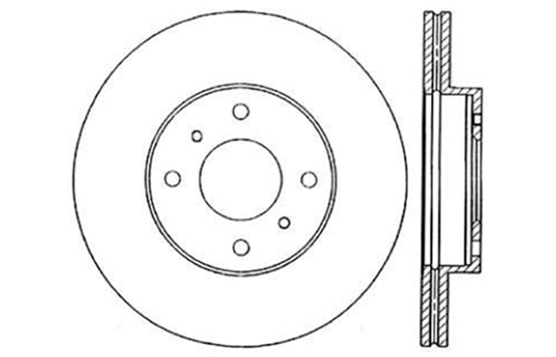 StopTech 127.42055R StopTech Sport Drilled/Slotted Brake Rotor; Front Right - Truck Part Superstore