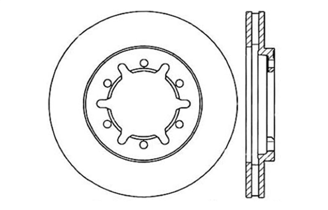 StopTech 127.42067R StopTech Sport Drilled/Slotted Brake Rotor; Front Right - Truck Part Superstore