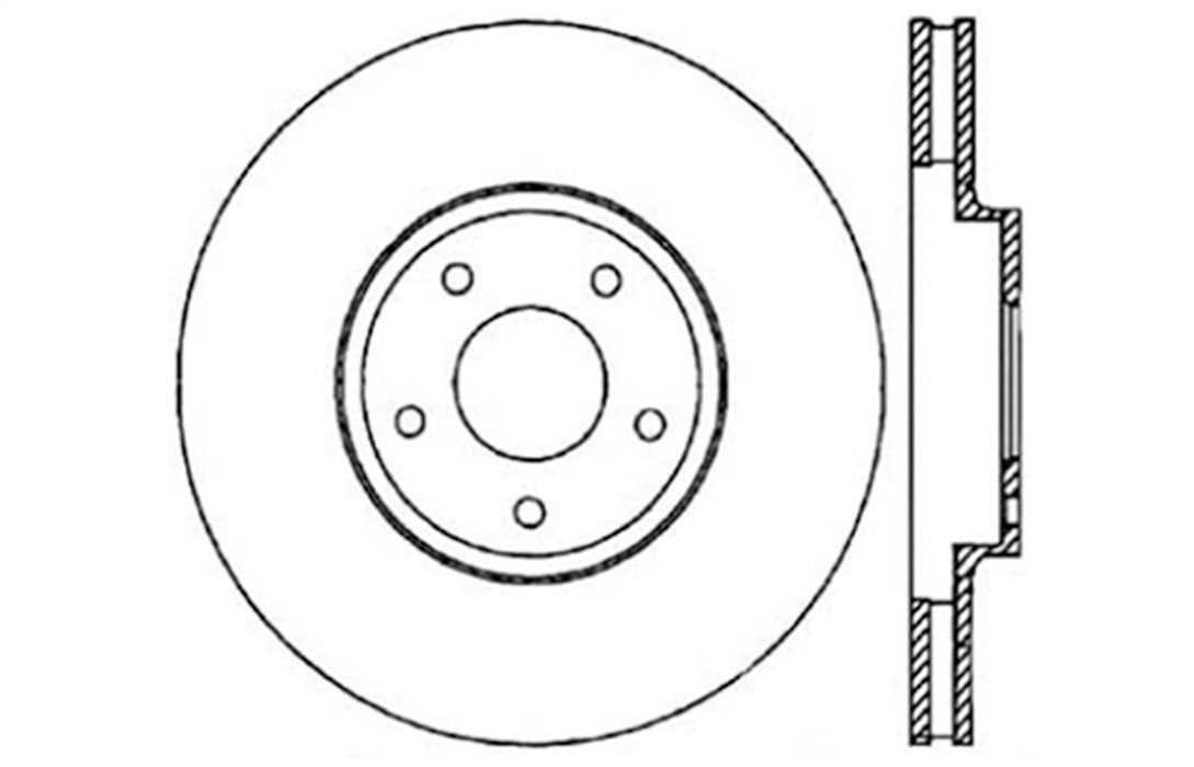 StopTech 127.42075L StopTech Sport Drilled/Slotted Brake Rotor; Front Left - Truck Part Superstore