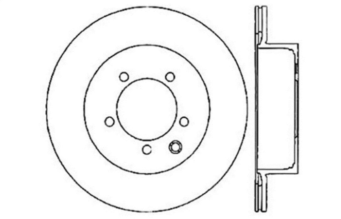 StopTech 127.42077L StopTech Sport Drilled/Slotted Brake Rotor; Rear Left - Truck Part Superstore