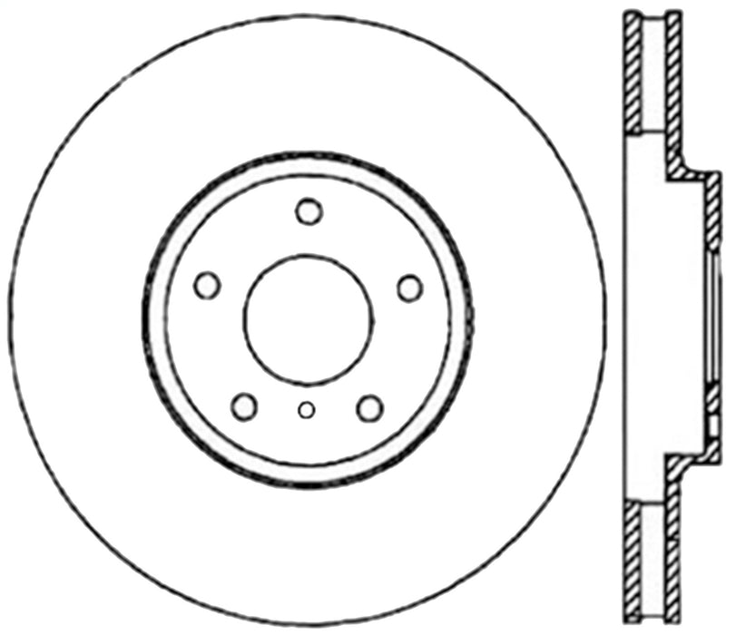 StopTech 127.42080R StopTech Sport Drilled/Slotted Brake Rotor; Front Right - Truck Part Superstore