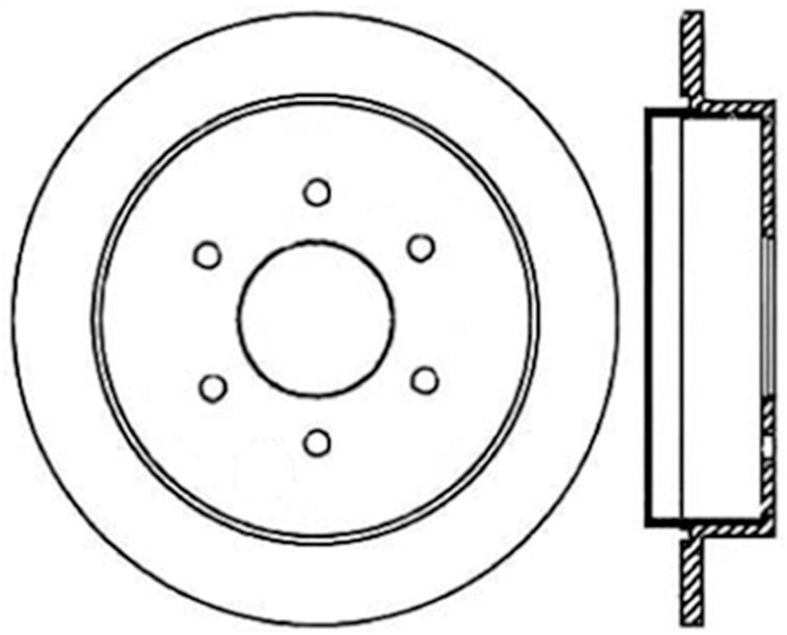 StopTech 127.42081L StopTech Sport Drilled/Slotted Brake Rotor; Rear Left - Truck Part Superstore