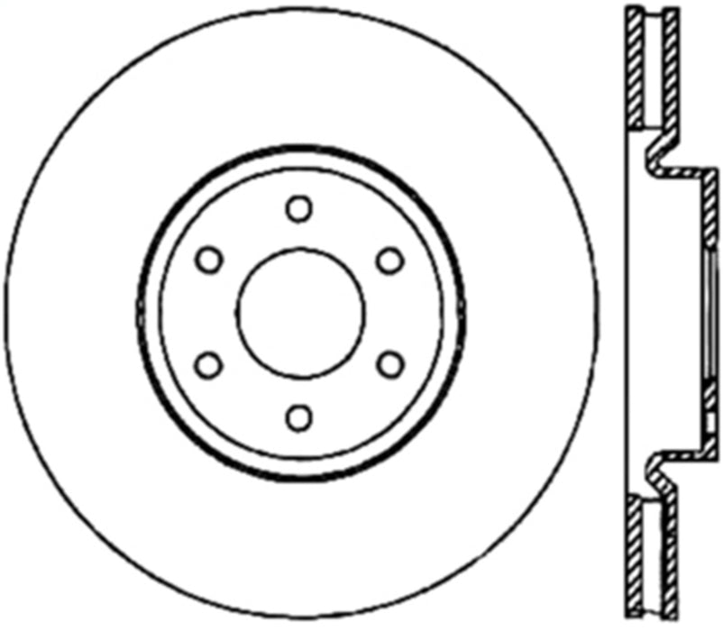 StopTech 127.42085L StopTech Sport Drilled/Slotted Brake Rotor; Front Left - Truck Part Superstore
