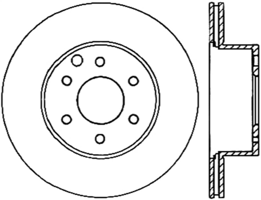 StopTech 127.42086L StopTech Sport Drilled/Slotted Brake Rotor; Rear Left - Truck Part Superstore