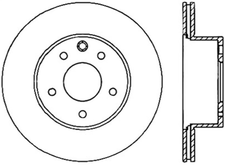 StopTech 127.42088L StopTech Sport Drilled/Slotted Brake Rotor; Rear Left - Truck Part Superstore
