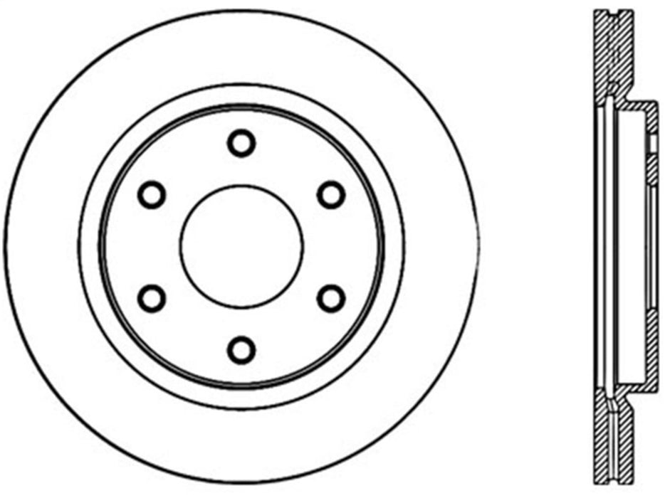 StopTech 127.42090L StopTech Sport Drilled/Slotted Brake Rotor; Front Left - Truck Part Superstore