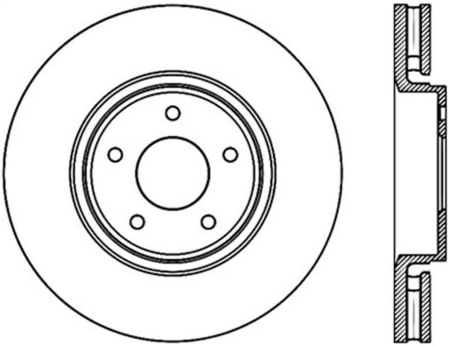 StopTech 127.42092L StopTech Sport Drilled/Slotted Brake Rotor; Front Left - Truck Part Superstore