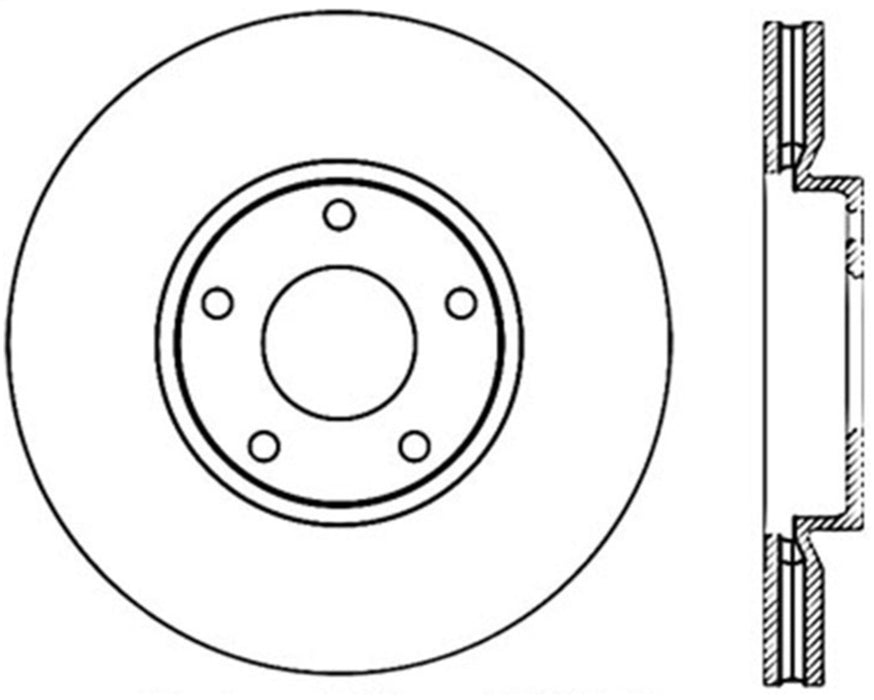 StopTech 127.42097L StopTech Sport Drilled/Slotted Brake Rotor; Front Left - Truck Part Superstore