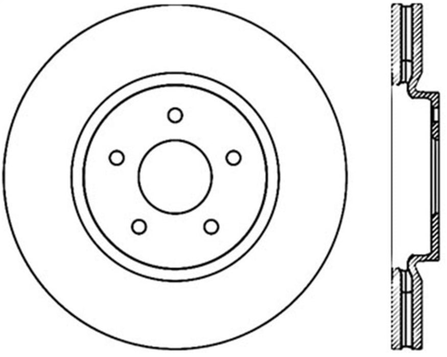 StopTech 127.42098L StopTech Sport Drilled/Slotted Brake Rotor; Front Left - Truck Part Superstore