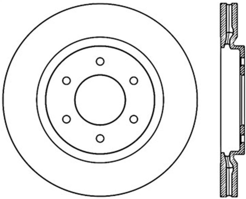 StopTech 127.42099L StopTech Sport Drilled/Slotted Brake Rotor; Front Left - Truck Part Superstore