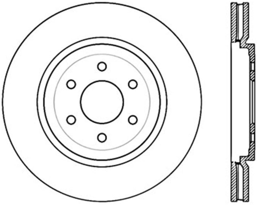 StopTech 127.42102R StopTech Sport Drilled/Slotted Brake Rotor; Front Right - Truck Part Superstore