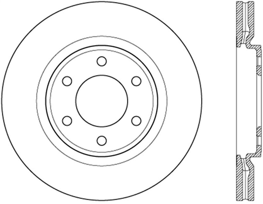 StopTech 127.42111L StopTech Sport Drilled/Slotted Brake Rotor; Front Left - Truck Part Superstore
