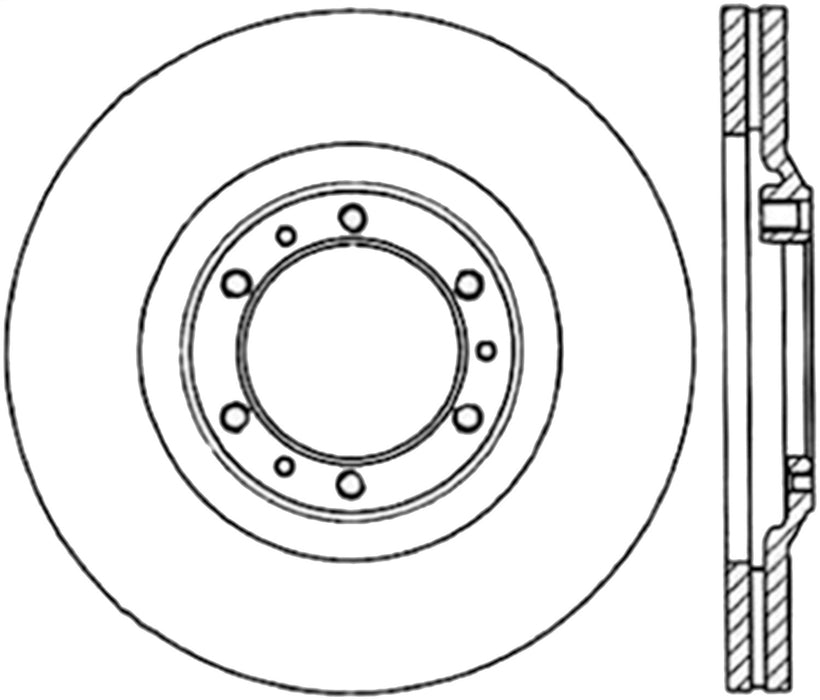 StopTech 127.43013R StopTech Sport Drilled/Slotted Brake Rotor; Front Right - Truck Part Superstore