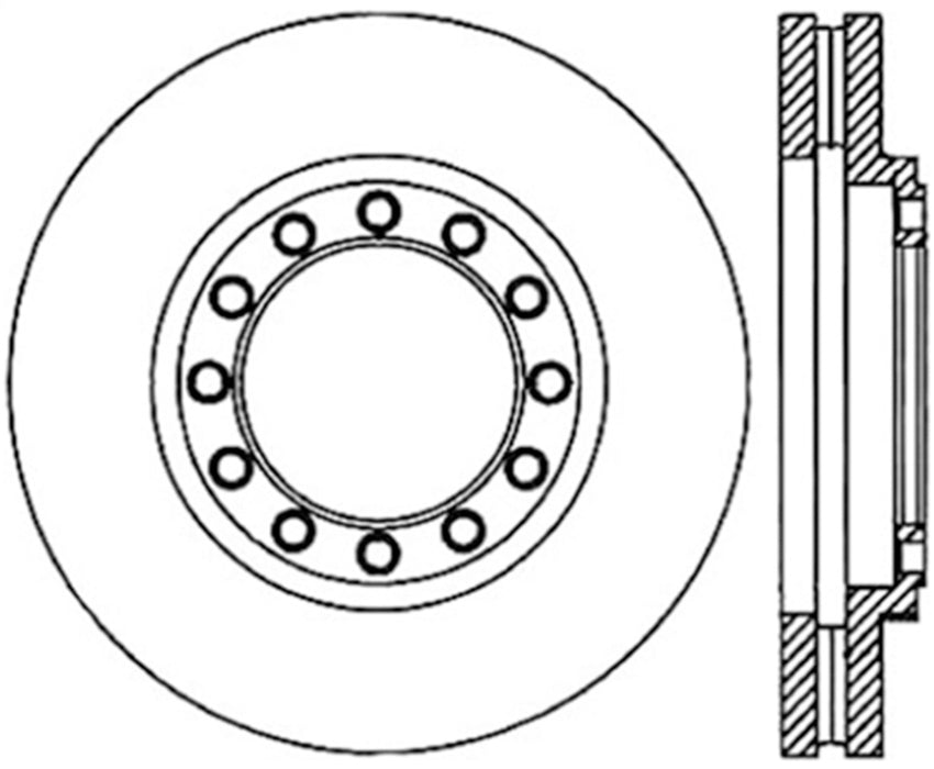 StopTech 127.43016L StopTech Sport Drilled/Slotted Brake Rotor; Front Left - Truck Part Superstore