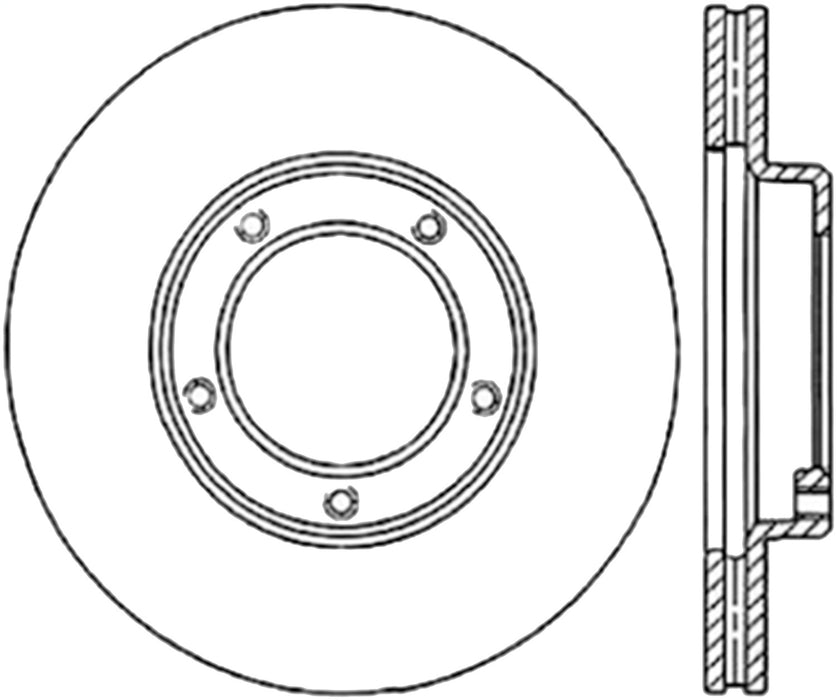 StopTech 127.44030L StopTech Sport Drilled/Slotted Brake Rotor; Front Left - Truck Part Superstore