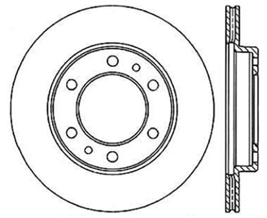 StopTech 127.44037L StopTech Sport Drilled/Slotted Brake Rotor; Front Left - Truck Part Superstore