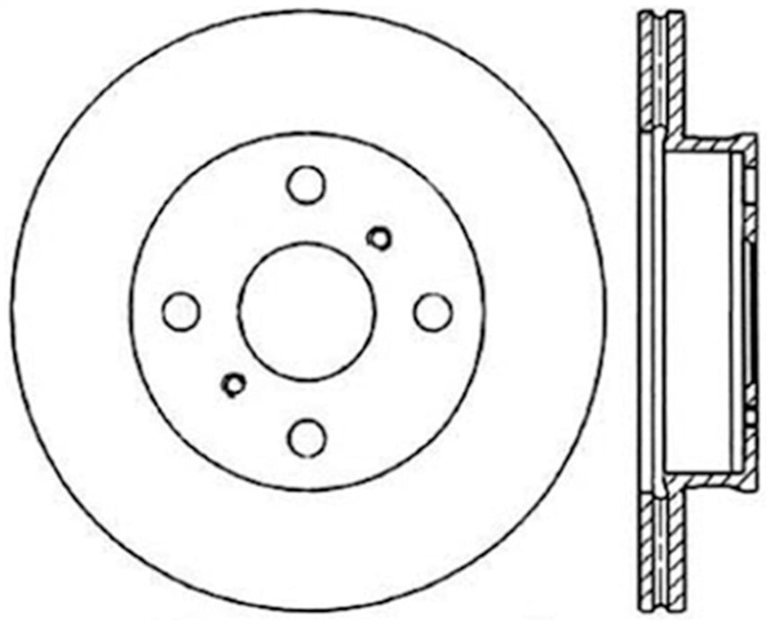 StopTech 127.44052R StopTech Sport Drilled/Slotted Brake Rotor; Front Right - Truck Part Superstore