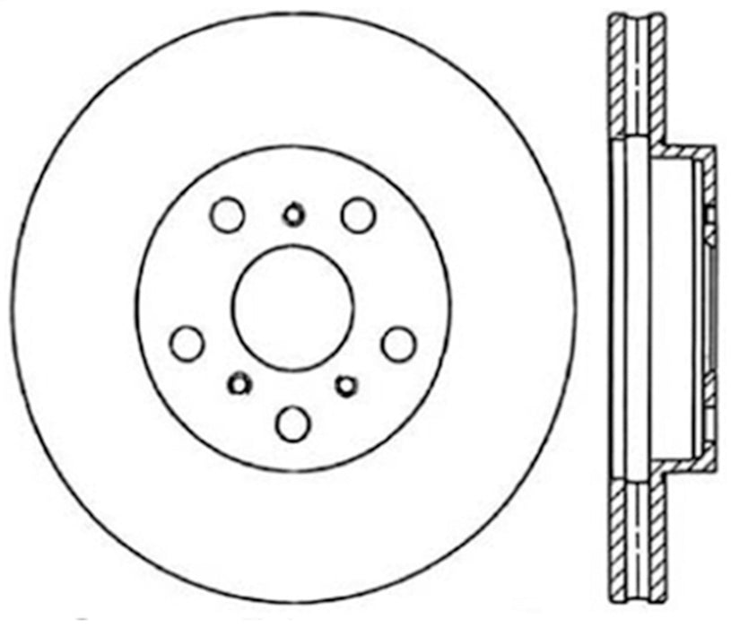 StopTech 127.44054R StopTech Sport Drilled/Slotted Brake Rotor; Front Right - Truck Part Superstore