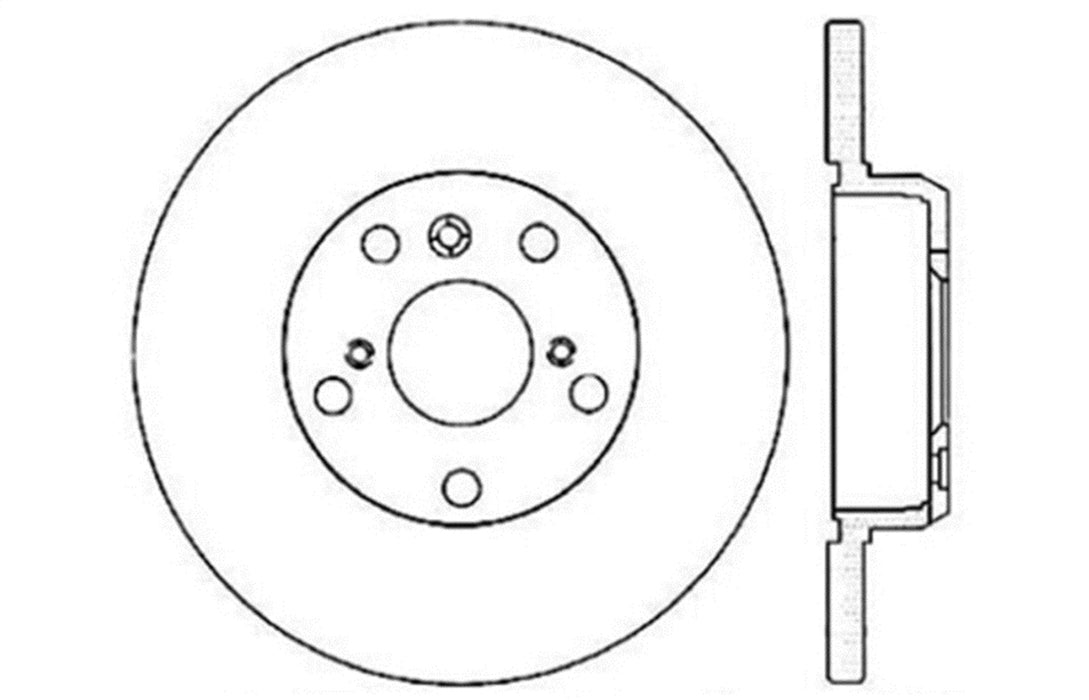 StopTech 127.44089L StopTech Sport Drilled/Slotted Brake Rotor; Rear Left - Truck Part Superstore