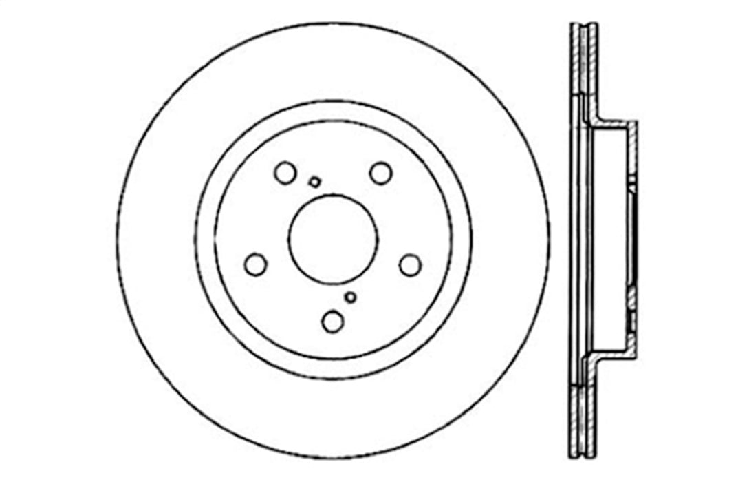 StopTech 127.44111R StopTech Sport Drilled/Slotted Brake Rotor; Front Right - Truck Part Superstore
