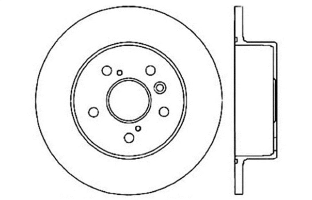 StopTech 127.44117L StopTech Sport Drilled/Slotted Brake Rotor; Rear Left - Truck Part Superstore