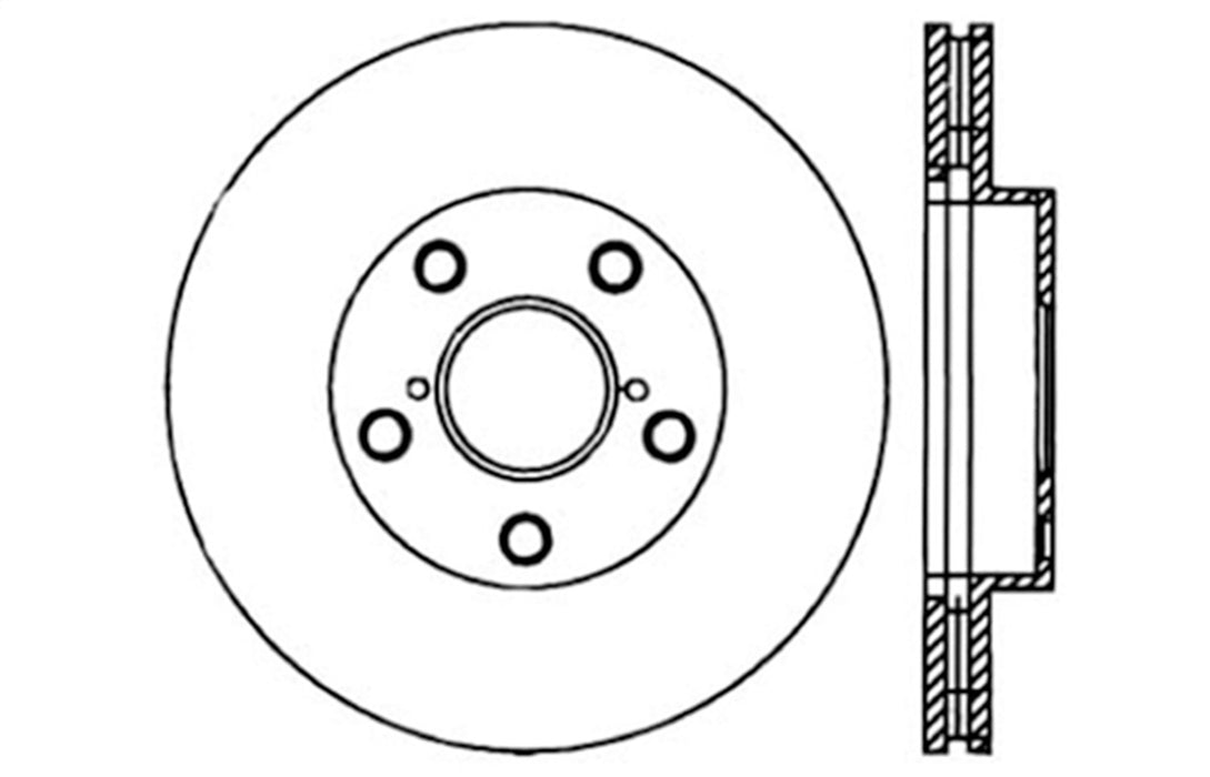 StopTech 127.44121R StopTech Sport Drilled/Slotted Brake Rotor; Front Right - Truck Part Superstore