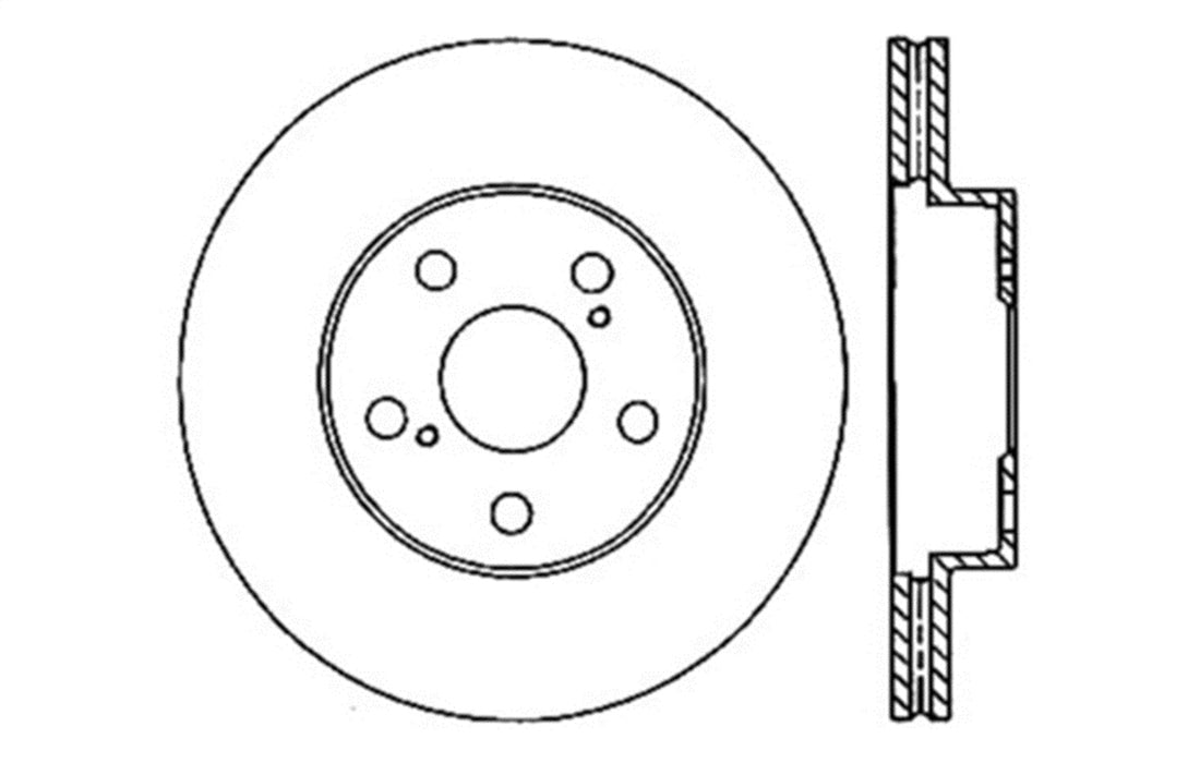 StopTech 127.44136L StopTech Sport Drilled/Slotted Brake Rotor; Front Left - Truck Part Superstore