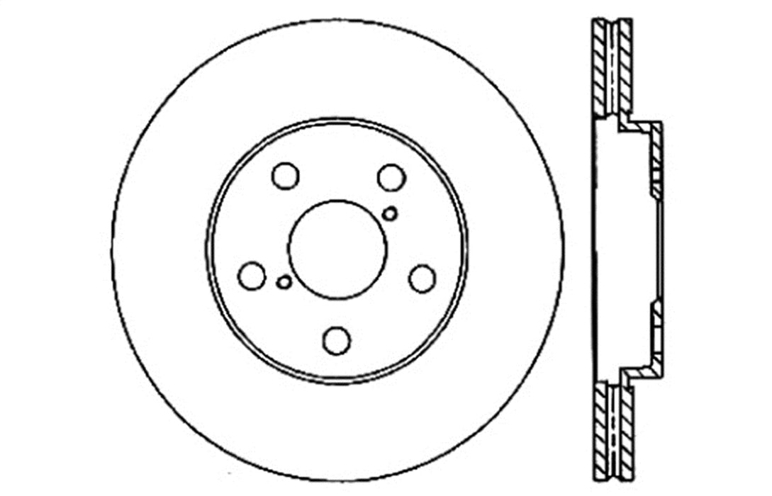 StopTech 127.44140L StopTech Sport Drilled/Slotted Brake Rotor; Front Left - Truck Part Superstore