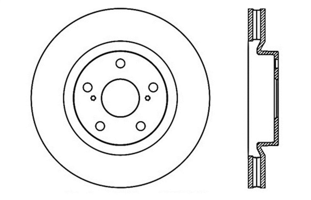 StopTech 127.44146L StopTech Sport Drilled/Slotted Brake Rotor; Front Left - Truck Part Superstore