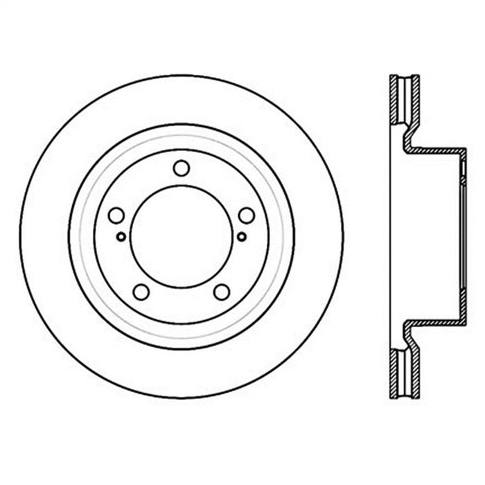 StopTech 127.44156L StopTech Sport Drilled/Slotted Brake Rotor; Front Left - Truck Part Superstore