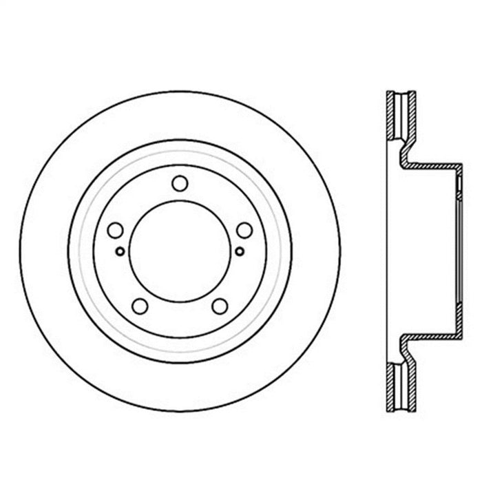 StopTech 127.44156R StopTech Sport Drilled/Slotted Brake Rotor; Front Right - Truck Part Superstore