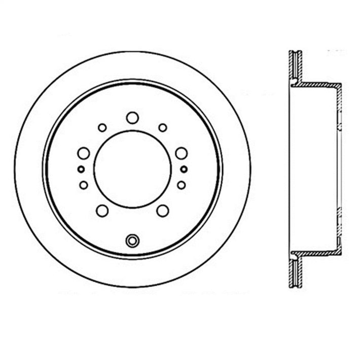 StopTech 127.44157L StopTech Sport Drilled/Slotted Brake Rotor; Rear Left - Truck Part Superstore