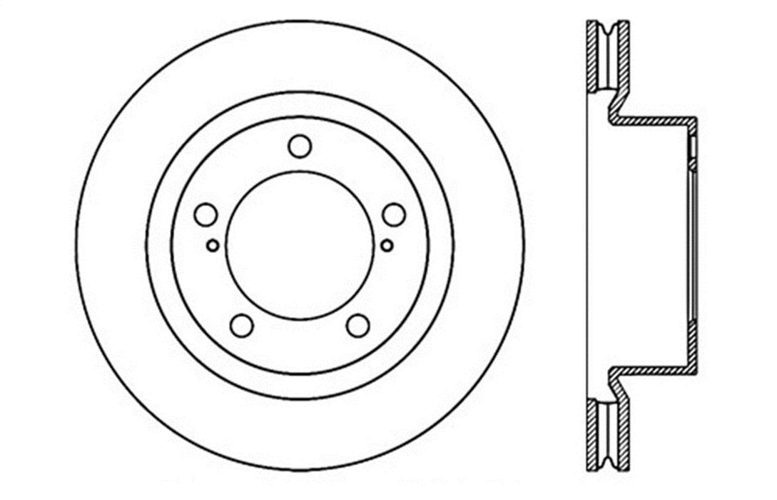 StopTech 127.44162L StopTech Sport Drilled/Slotted Brake Rotor; Front Left - Truck Part Superstore