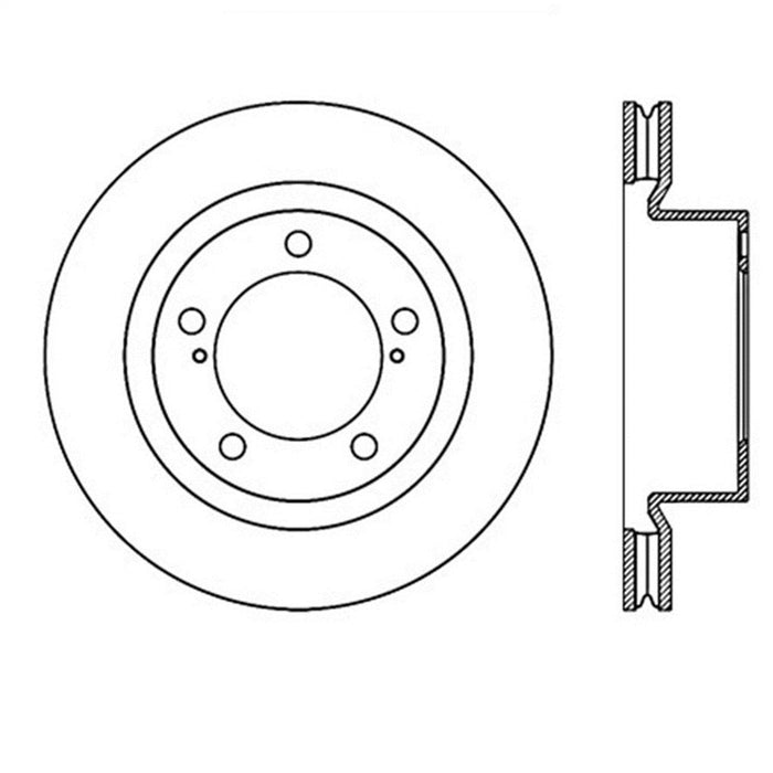 StopTech 127.44162R StopTech Sport Drilled/Slotted Brake Rotor; Front Right - Truck Part Superstore